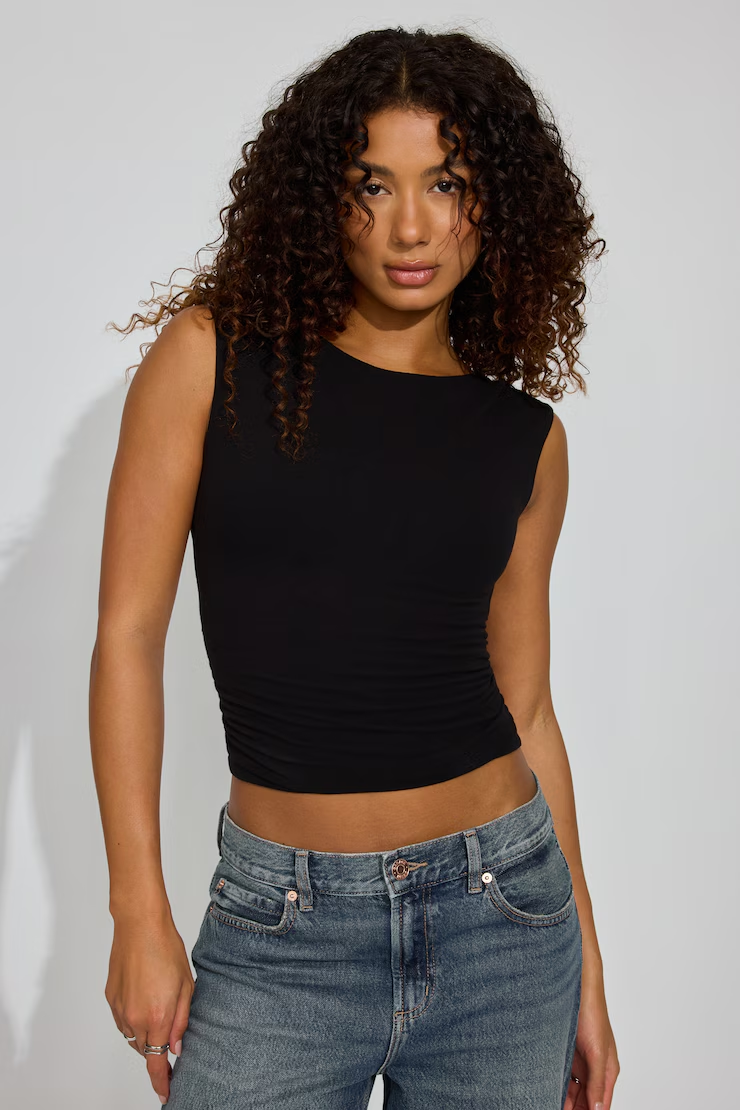 Alternative view of Supersoft Ruched Back Top