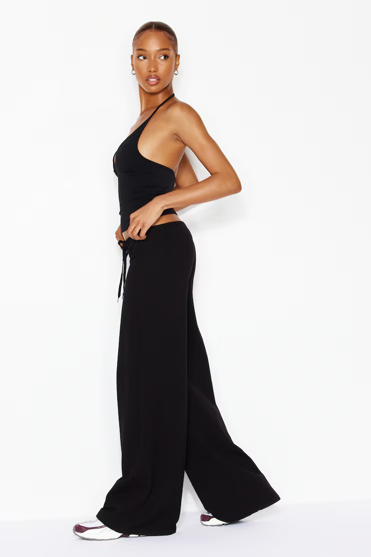 Alternative view of Stretchterry Wide Leg Pants