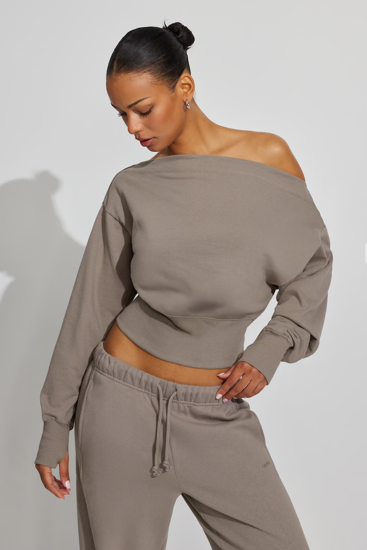 Softterry Rib Off Shoulder Sweater