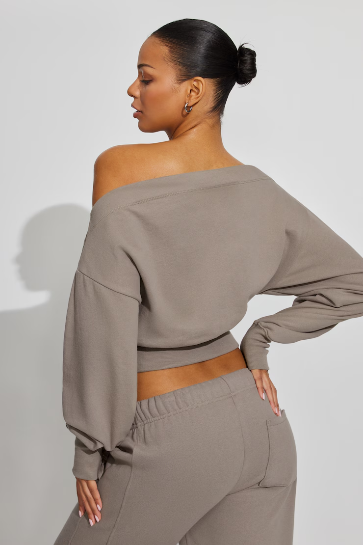 Softterry Rib Off Shoulder Sweater - Image 3
