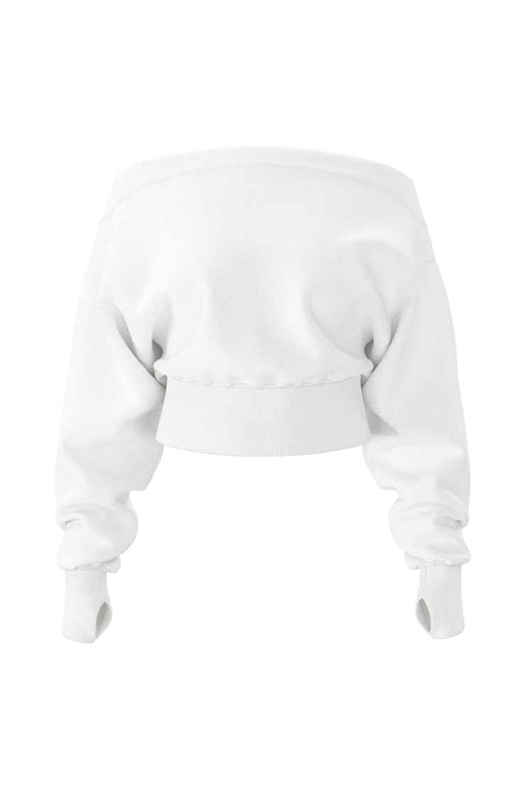Alternative view of Softterry Rib Off Shoulder Sweater
