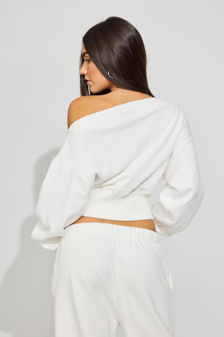 Softterry Rib Off Shoulder Sweater - Image 4