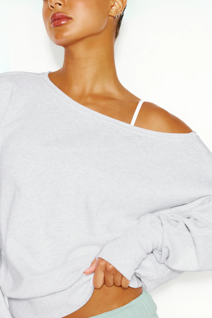 Softterry Off Shoulder Sweatshirt - Image 4
