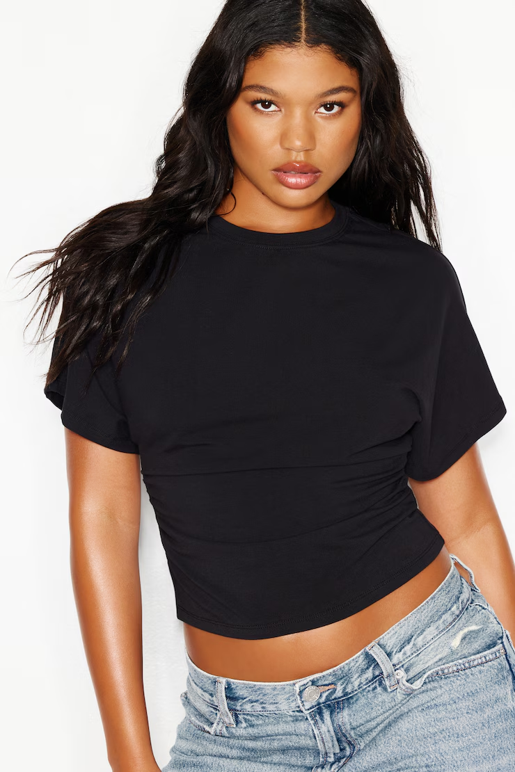 Snatch Waist Dolman T-Shirt
