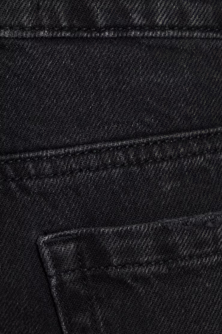Ultra Low Rise Relaxed Denim Shorts - Image 4