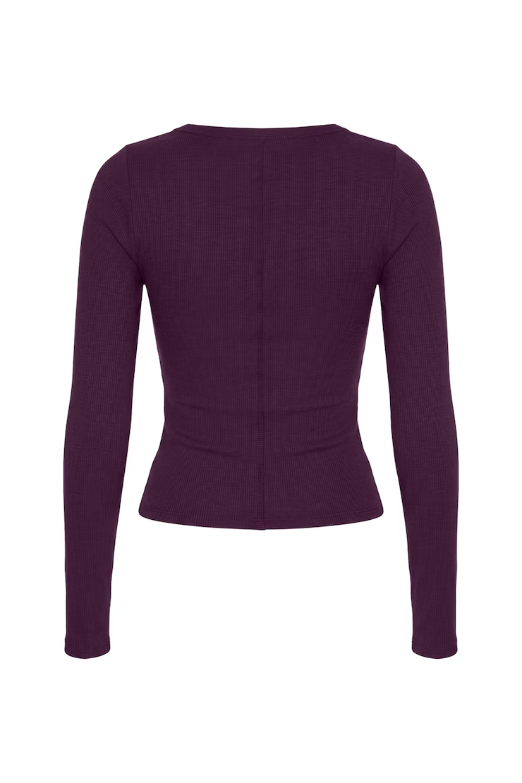 Snatchrib Scoop Neck Longsleeve Top - Image 7