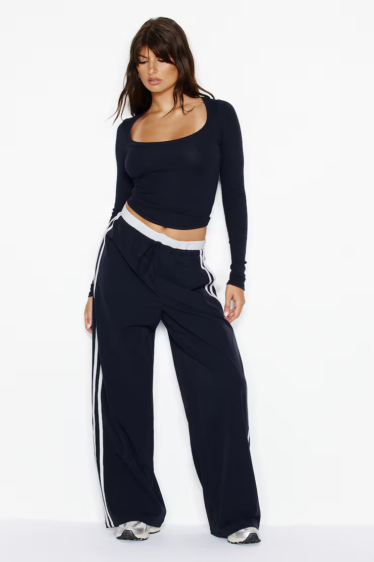 Snatchrib Scoop Neck Longsleeve Top - Image 4