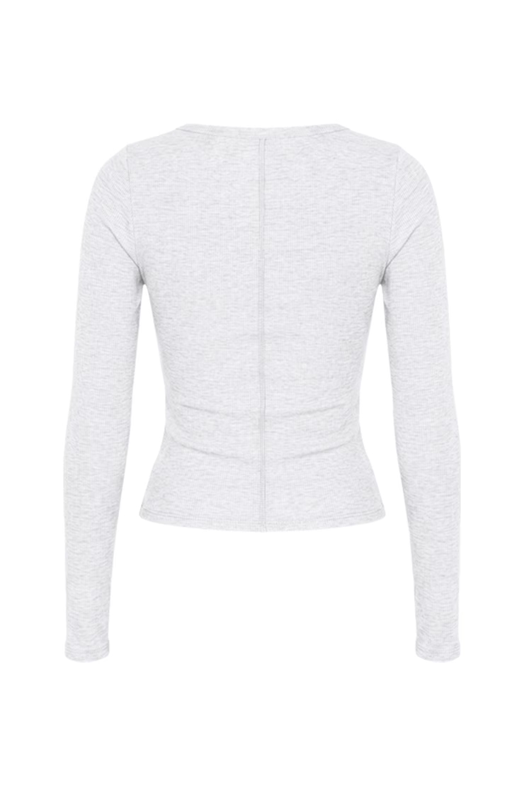 Snatchrib Scoop Neck Longsleeve Top - Image 7