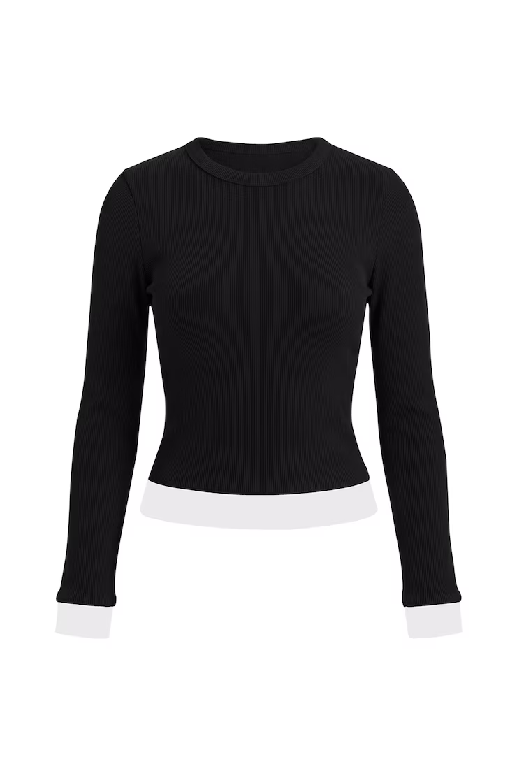 Alternative view of Snatchrib Double Layer Longsleeve Top