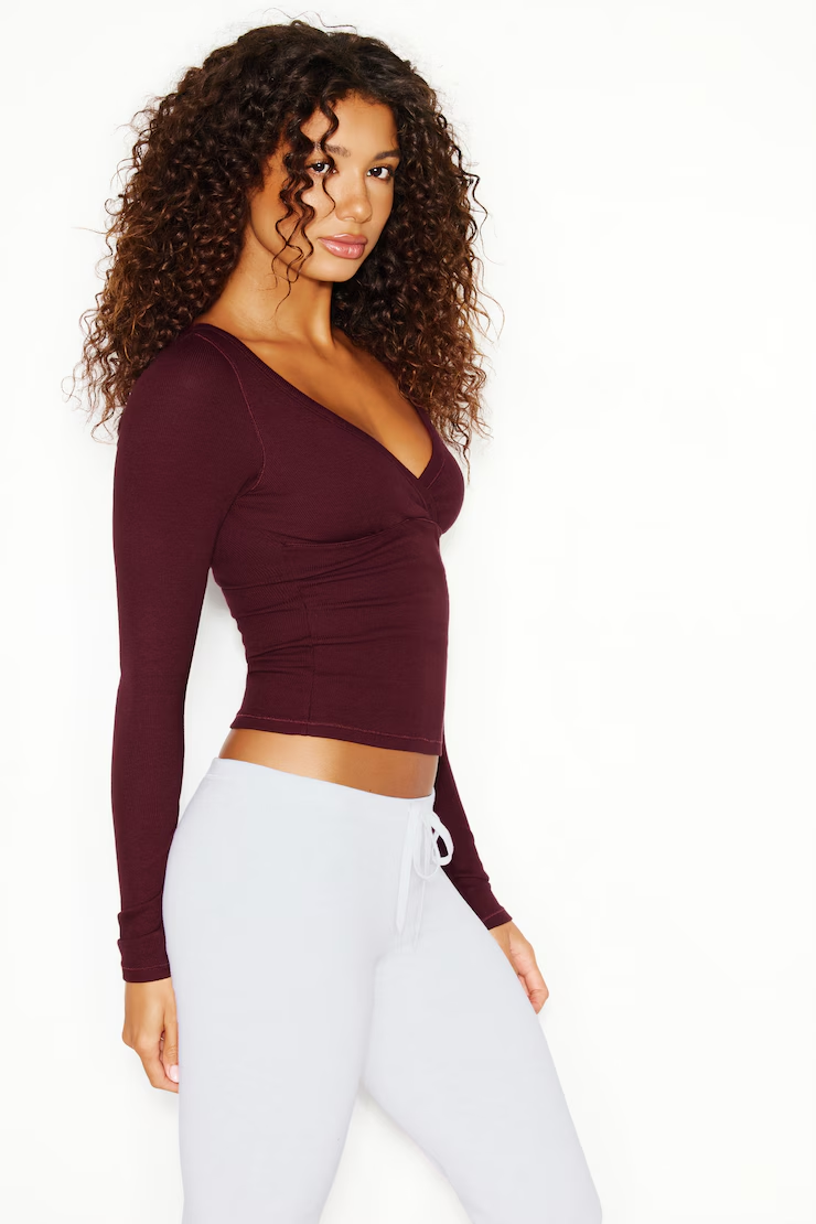 Snatchrib Crossover Longsleeve Top - Image 2