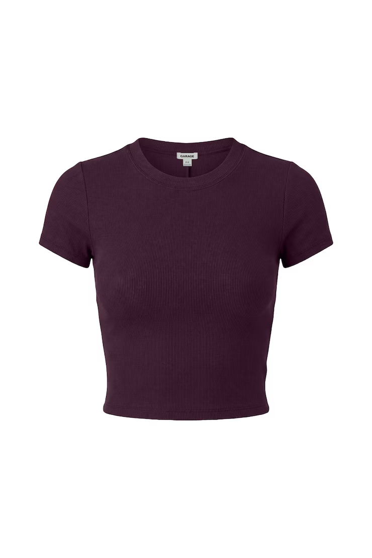 Alternative view of Snatchrib Cropped Crewneck T-Shirt