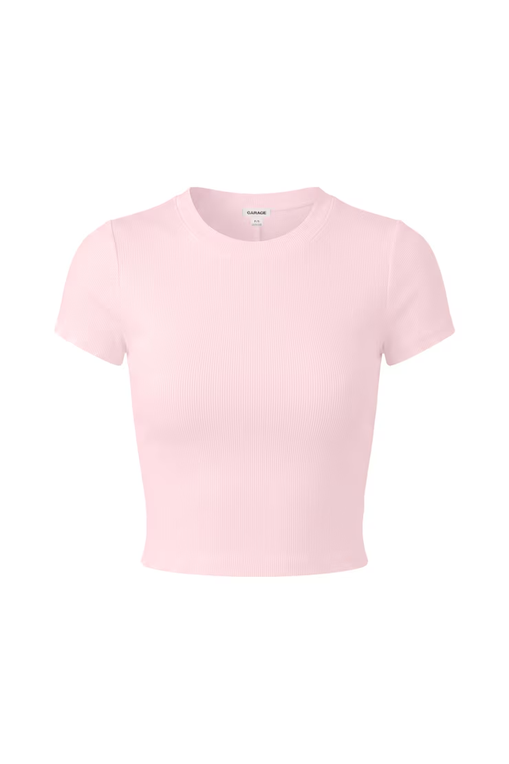 Alternative view of Snatchrib Cropped Crewneck T-Shirt