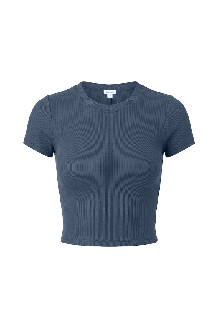 Alternative view of Snatchrib Cropped Crewneck T-Shirt