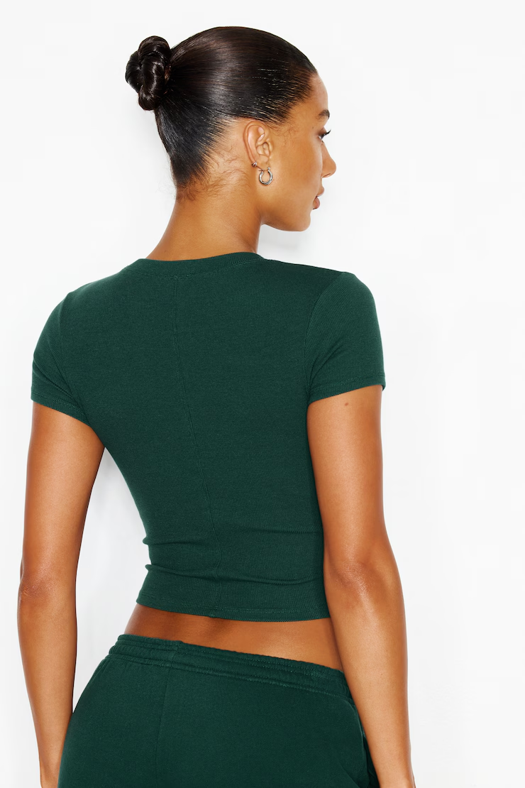 Snatchrib Cropped Crewneck T-Shirt - Image 6