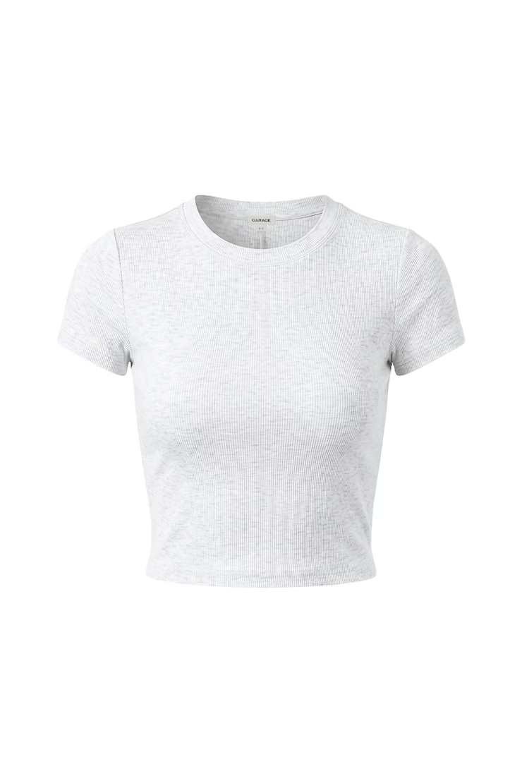 Alternative view of Snatchrib Cropped Crewneck T-Shirt
