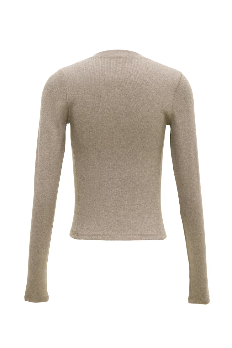 Snatchrib Crewneck Henley Long Sleeve Top - Image 7