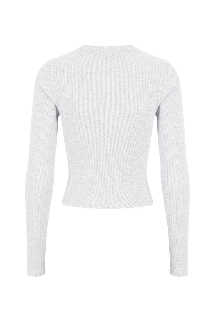 Snatchrib Crewneck Henley Long Sleeve Top - Image 7