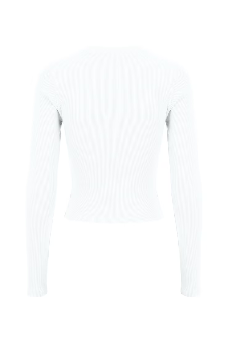 Snatchrib Crewneck Henley Long Sleeve Top - Image 7
