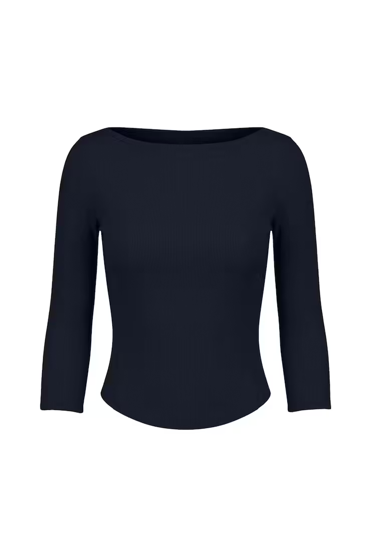 Alternative view of Snatchrib 3/4 Sleeve Top