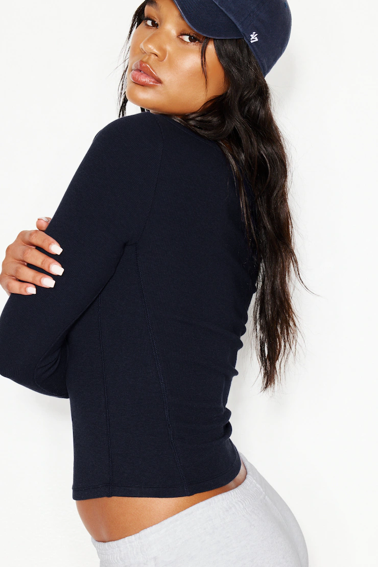 Snatchrib 3/4 Sleeve Top - Image 3