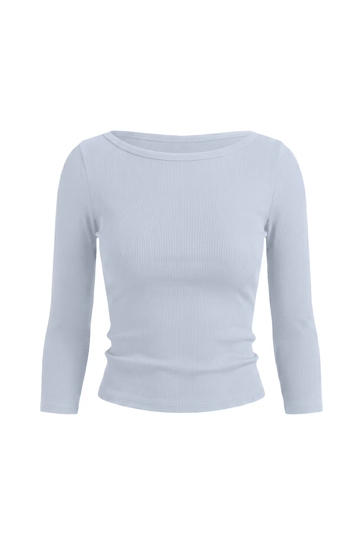 Alternative view of Snatchrib 3/4 Sleeve Top