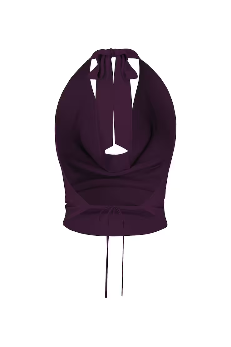 Smooth Open Back Cowl Top - Image 7