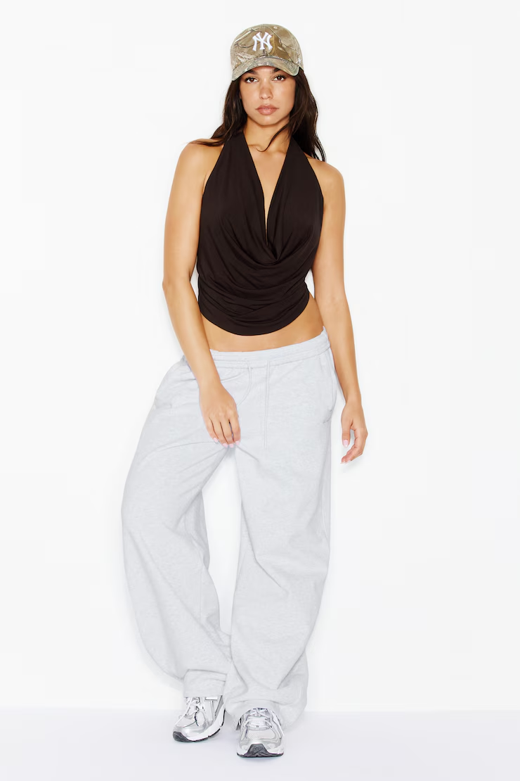 Smooth Open Back Cowl Top - Image 4