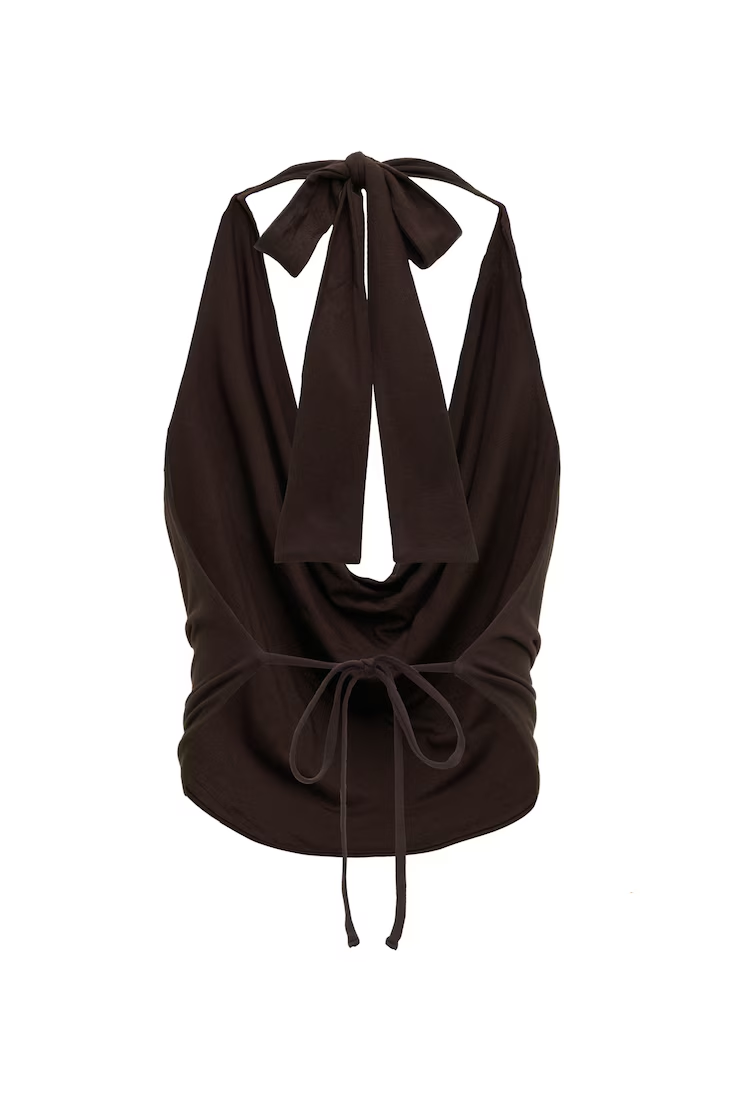 Smooth Open Back Cowl Top - Image 7