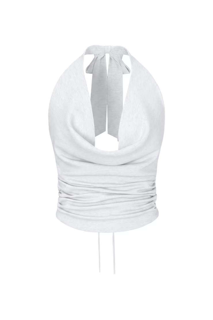 Smooth Open Back Cowl Top - Image 2