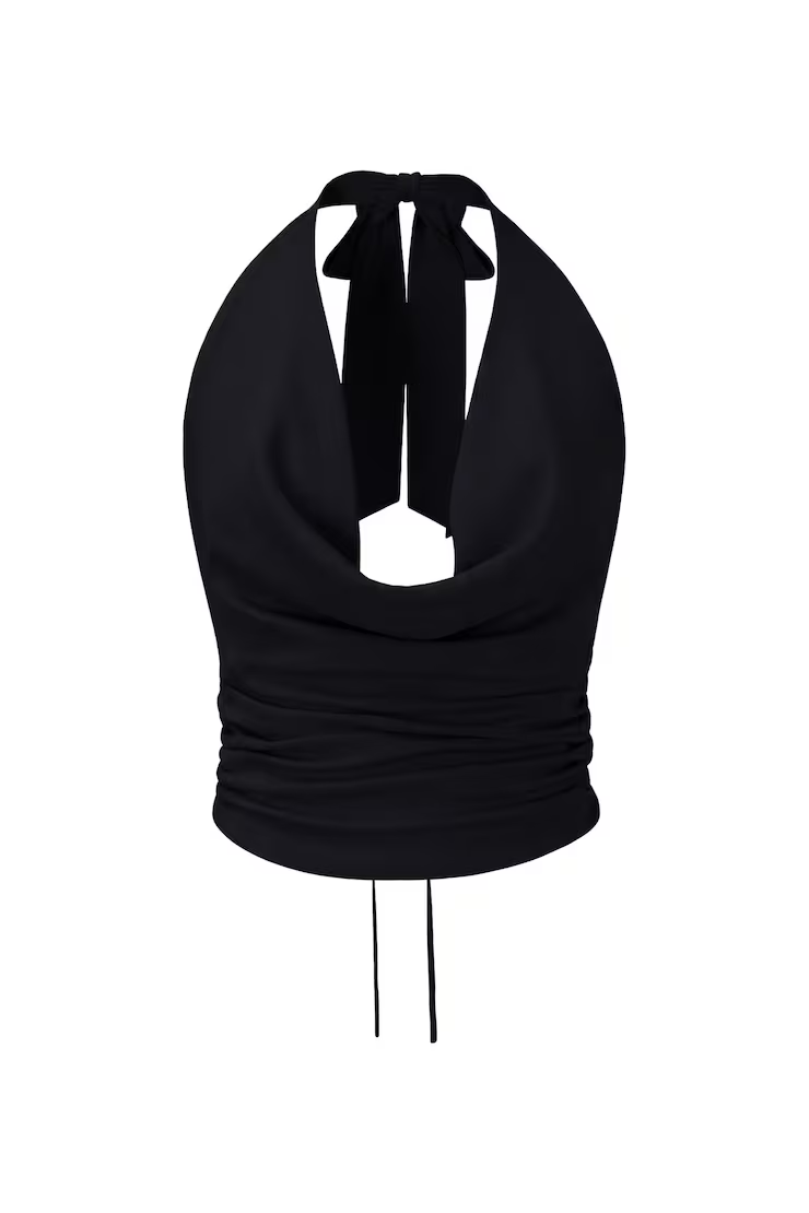 Alternative view of Smooth Open Back Cowl Top