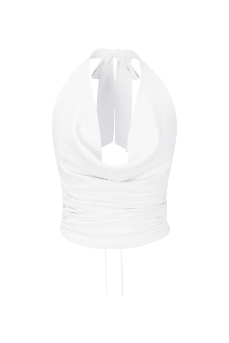 Smooth Open Back Cowl Top - Image 2