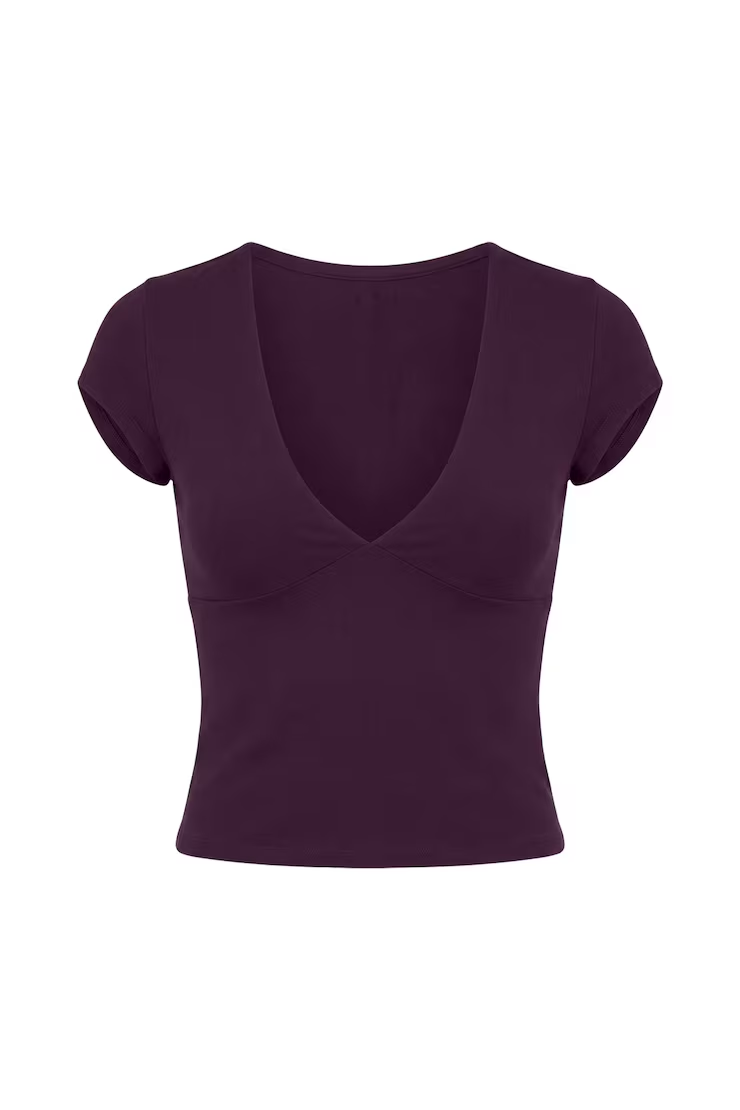 Sleek Plunge T-Shirt - Image 2