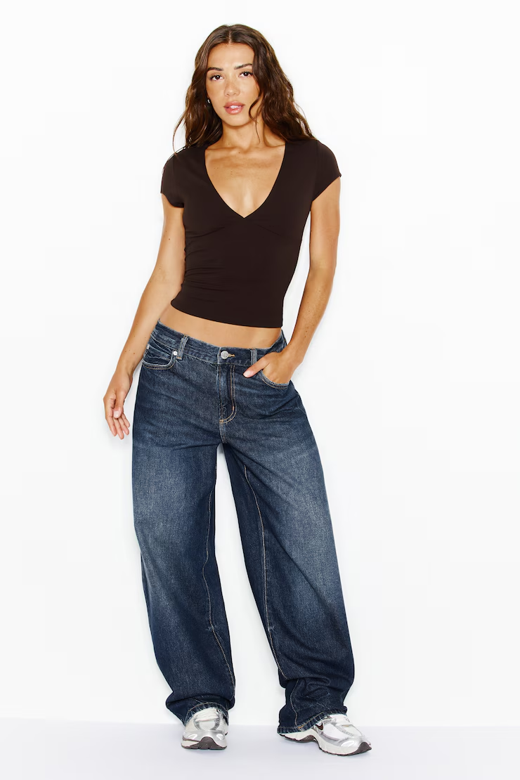 Sleek Plunge T-Shirt - Image 4