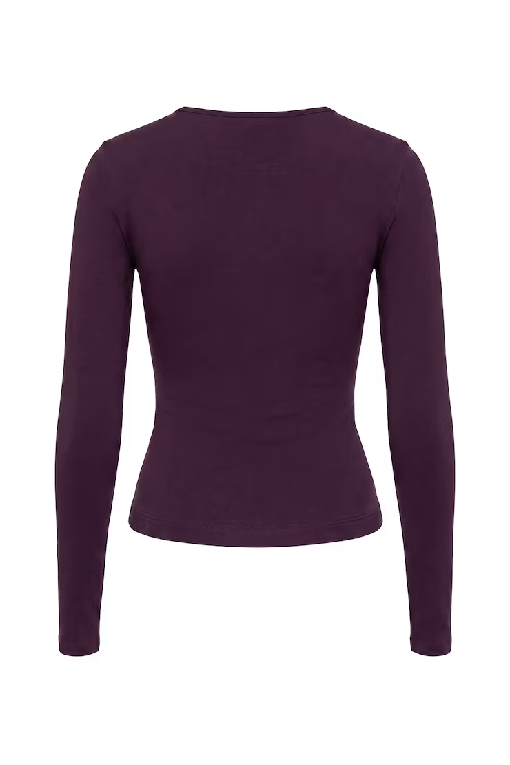Sleek Plunge Longsleeve Top - Image 6