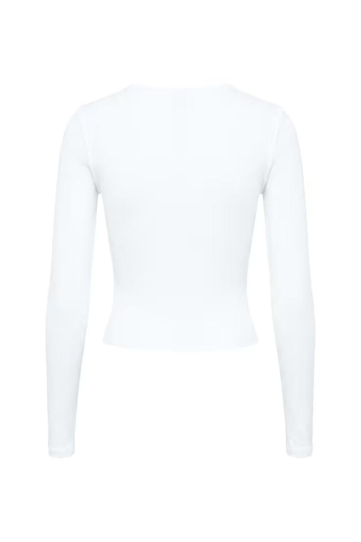 Sleek Plunge Longsleeve Top - Image 6