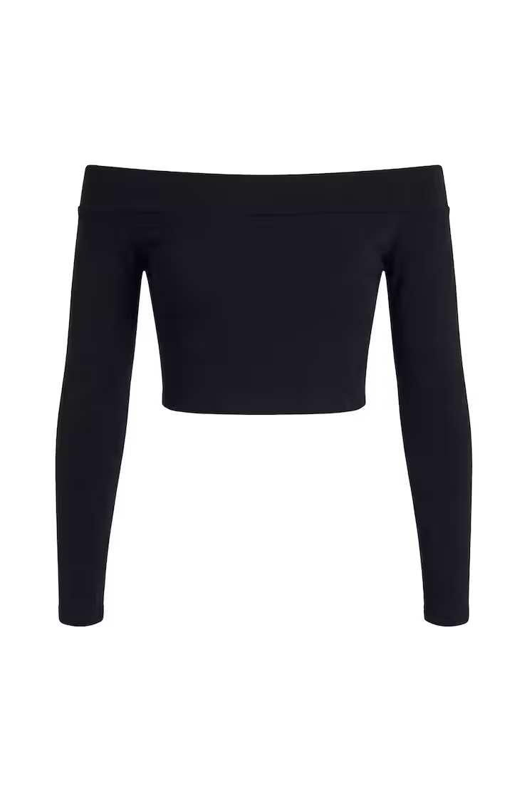 Sleek Off Shoulder Long Sleeve Top - Image 7