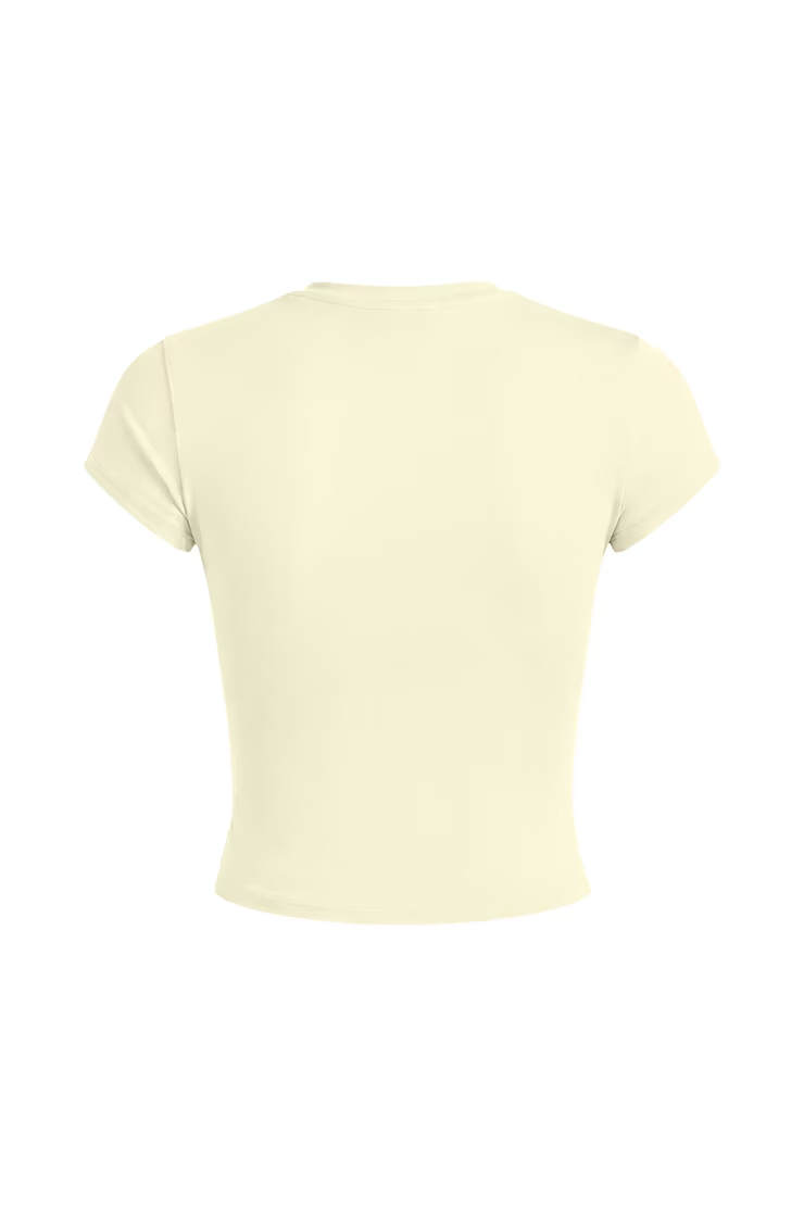 Sleek High V-Neck Short Sleeve Top - Image 7