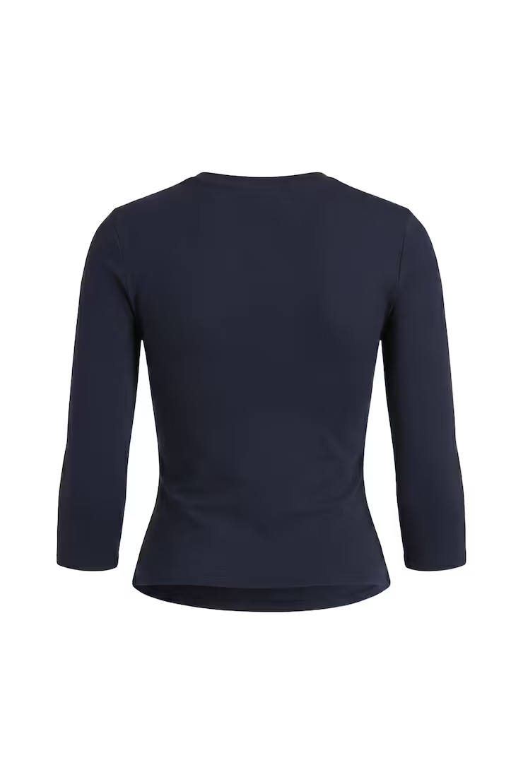Sleek High V-Neck 3/4 Sleeve Top - Image 7