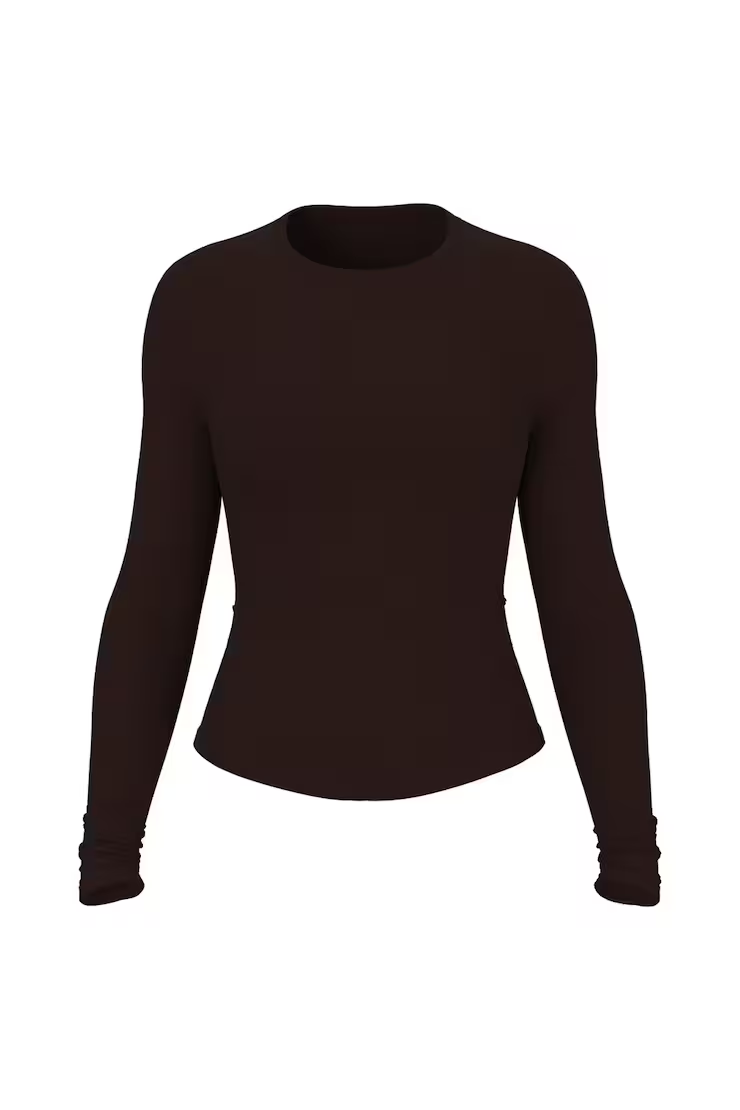 Alternative view of Sleek Crewneck Longsleeve Top
