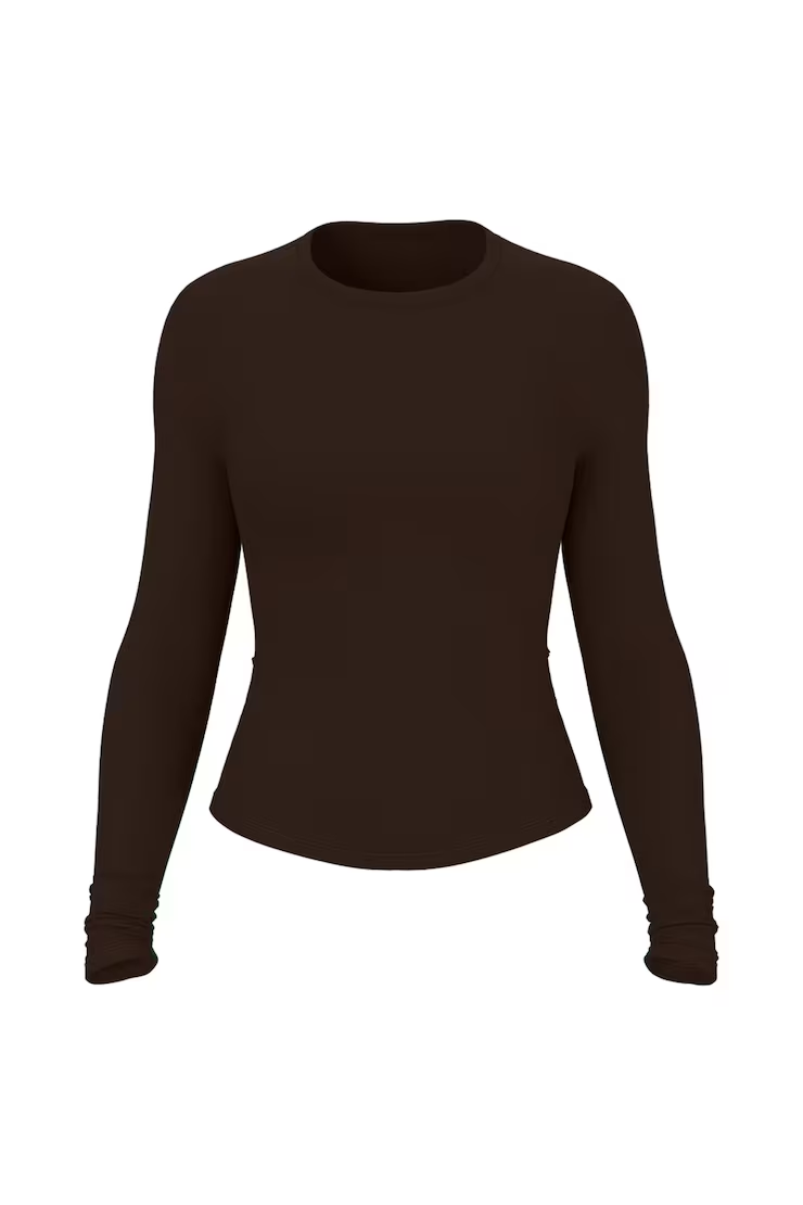 Alternative view of Sleek Crewneck Longsleeve Top