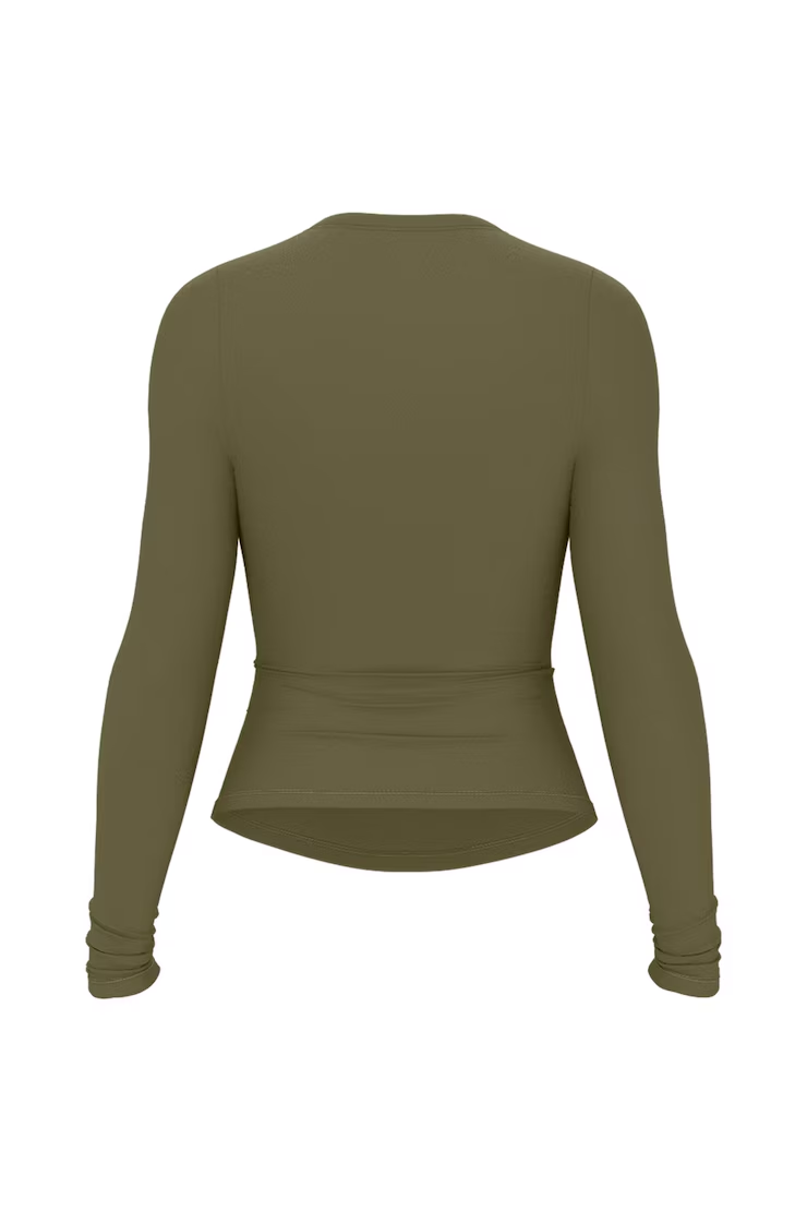 Sleek Crewneck Longsleeve Top - Image 7