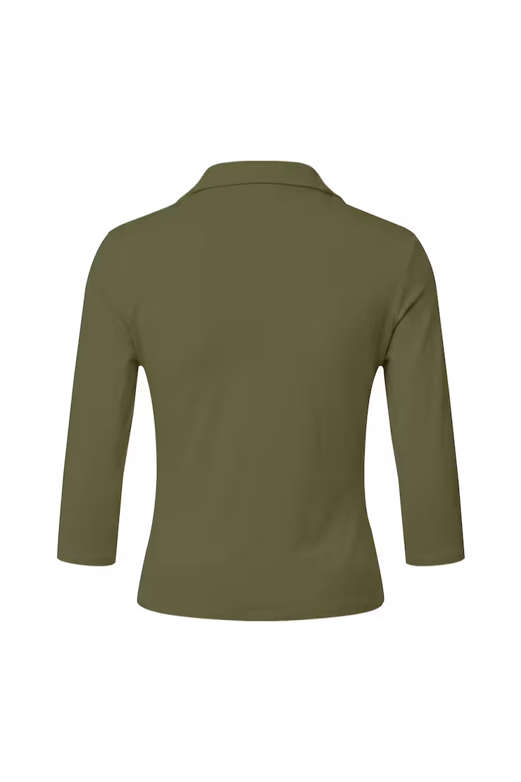 Sleek 3/4 Sleeve Polo Top - Image 7