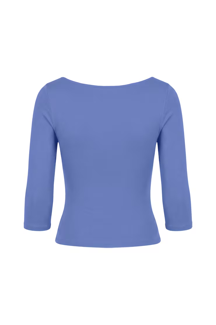 Sleek 3/4 Sleeve Boatneck Top - Image 7