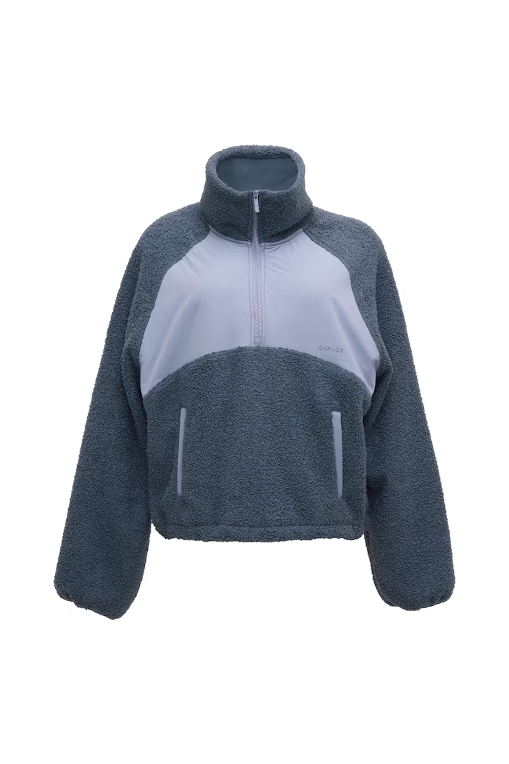Alternative view of Sherpa Mixed Media Half Zip Jacket