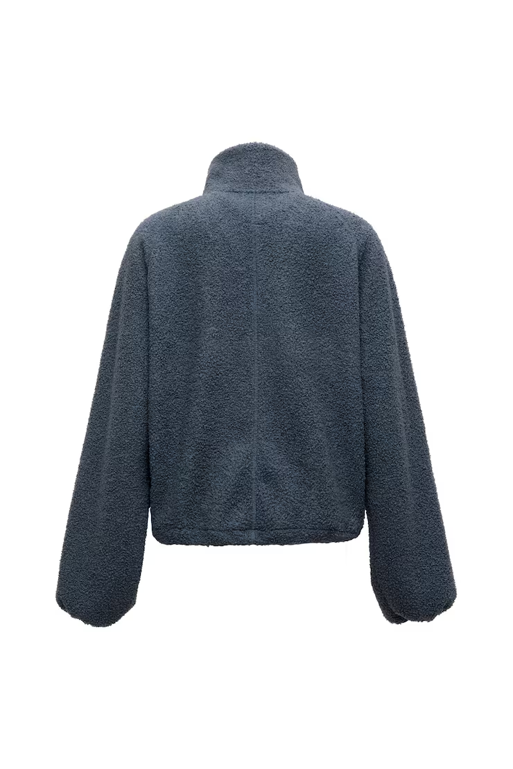 Sherpa Mixed Media Half Zip Jacket - Image 9