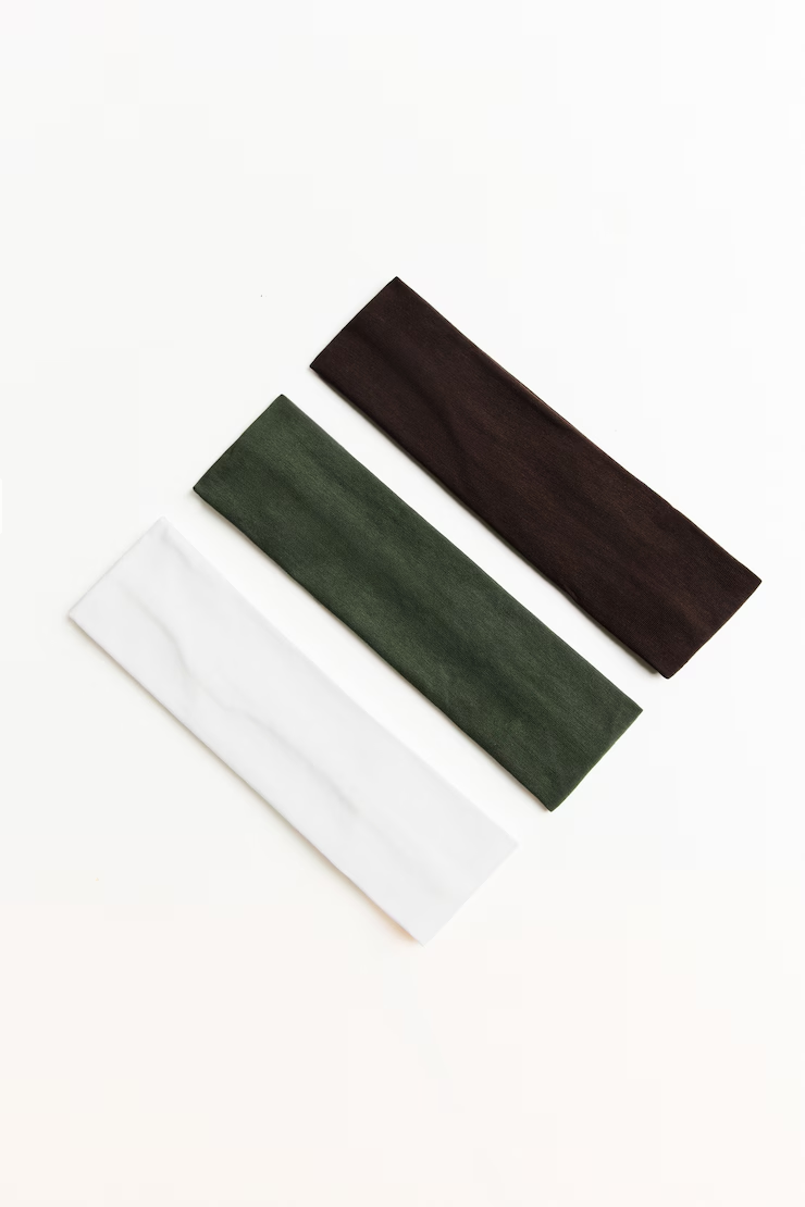 Set Of 3 Stretchy Headbands