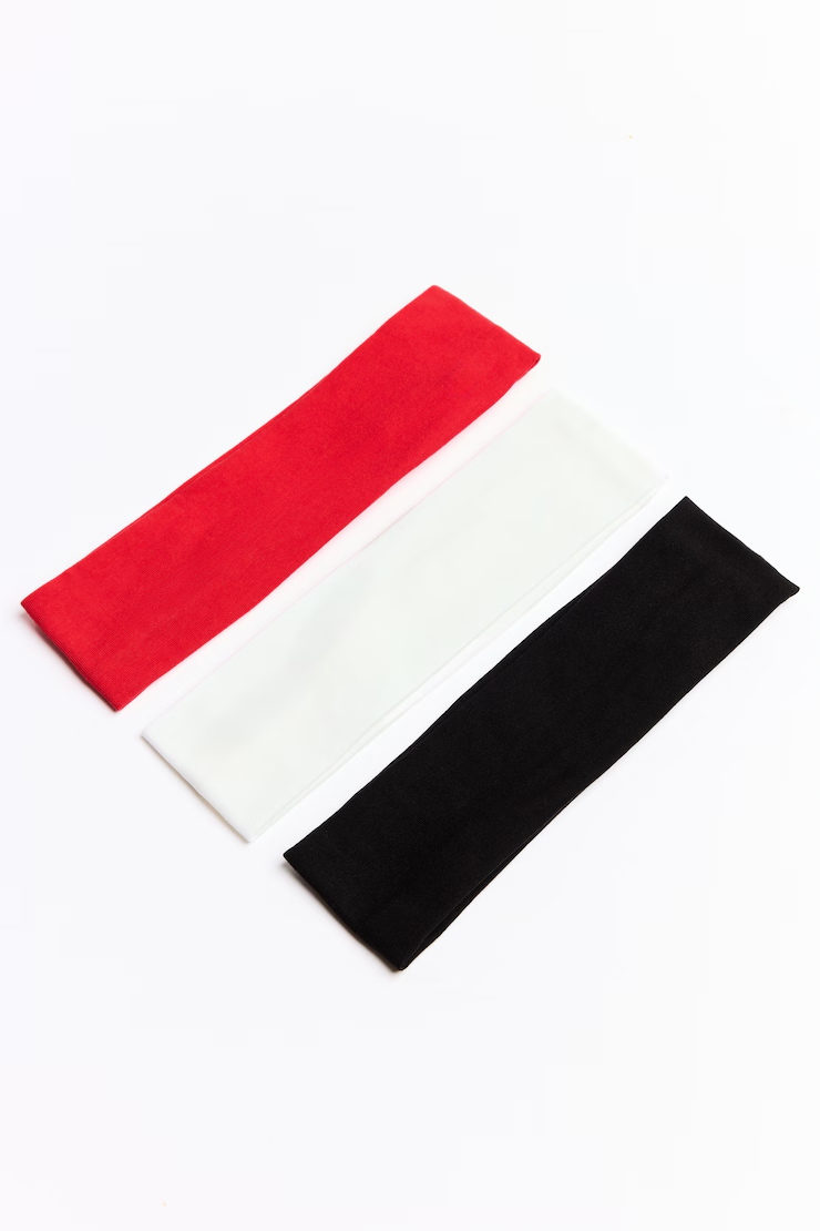 Alternative view of Set Of 3 Stretchy Headbands