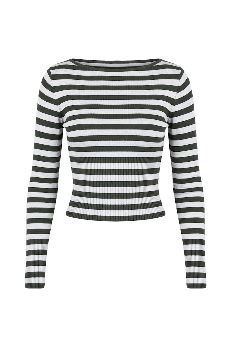 Ryan Fitted Boatneck Sweater - Image 2