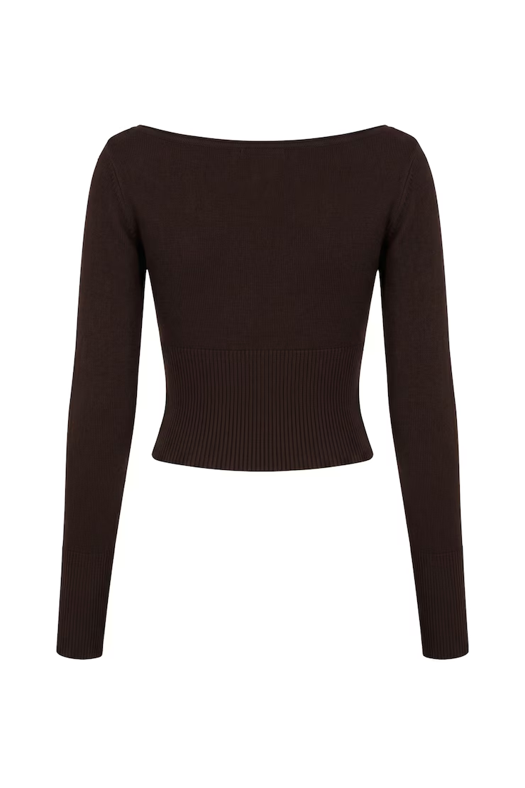 Ryan Fitted Boatneck Sweater - Image 7
