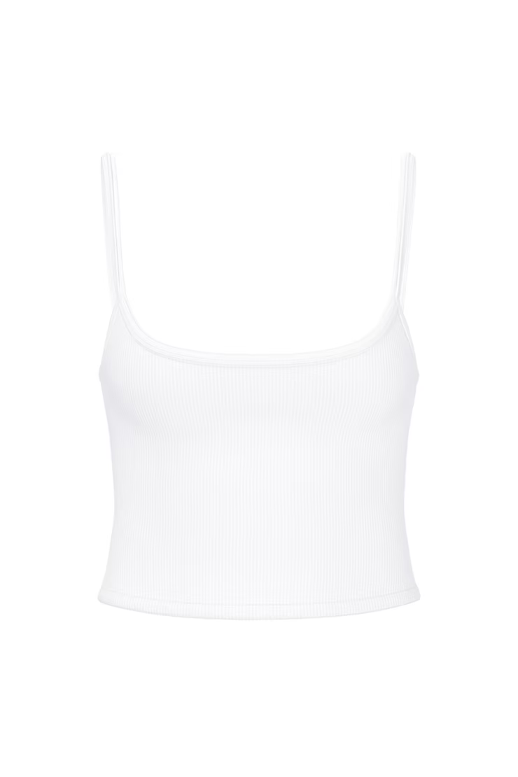 Alternative view of Ribbed Scoop Cami Top
